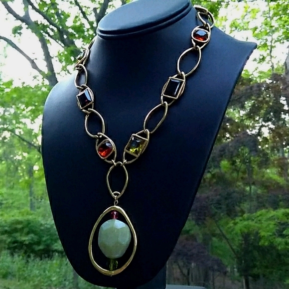 VHTF Swarovski REAL Gemstone Drop Station Çrystal - Picture 2 of 16